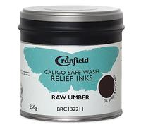 Cranfield : Caligo : Safe Wash : Relief Ink : 250g Tin : Raw Umber