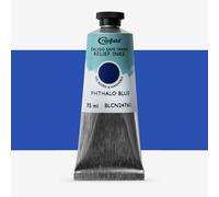 Cranfield Caligo, Safe Wash Relief Ink, 75ml Tube, Phthalo Blue, BLCN24760