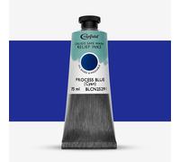 CALIGO Cranfield Caligo Safe Wash Relief Ink, Process Blue, 75ml Tube, Oil-Based, Artist Quality, Non-Toxic Printmaking Ink