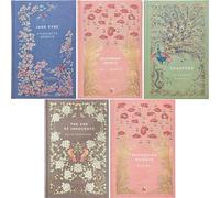 Cranford Edition Literary Masterpieces - 4 Hardcover Novels by Brontë Sisters, Gaskell & Wharton with Wuthering Heights Journal - A Stunning Set for Classic Literature Lovers