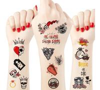 Cranight Hen Party Bride Or Die Temporary Tattoos - 75 Styles, Hen Party Bag Fillers, Bridesmaid Bride to Be Gifts, Bridal Shower Supplies Bride Party Decorations (BRIDE OR DIE)