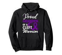 Craniofacial Awareness Proud Grandpa of a Cleft Warrior Pullover Hoodie