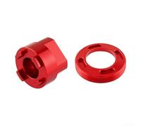 Crank Arm Cap with Enhanced Bearing Area and Disassembly Tool for SRAM For DUB Cranksets For NX For GX (Red)