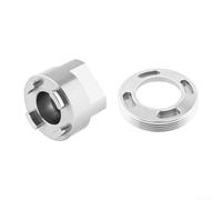Crank Arm Cap with Enhanced Bearing Area and Disassembly Tool for SRAM For DUB Cranksets For NX For GX (Silver)
