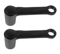 Crank Arm Pedal Foot Lever Replacement Part Black Metal Bicycle 2pcs