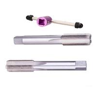 Crank Arm Thread Chaser 9/16-20 Pitch High Speed Steel Tool for Left and Right Pedal Thread Maintenance (Left and Right)