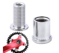 Crank Bolts, Bicycle Crankset Screws - Bicycle Accessories Steel Crankset Screws Chainring Bolts, Lightweight and Robust Chainring Mounting Screws for Road Bikes, Folding Bikes