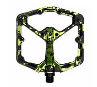 Crank Brothers Stamp 7 Flat Pedals - Black / Green / Small