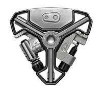 Crank Brothers Y-16 Multitool - Nickel Grey