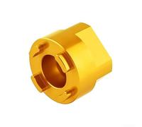 Crank Cap Removal Tool, Aluminum Alloy, for sram for dub Compatible, Bottom Bracket Repair Hardware, Construction for Bike Mechanics and DIY Enthusiasts(C-Gold)