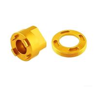 Crank Cap Removal Tool, Aluminum Alloy, for sram for dub Compatible, Bottom Bracket Repair Hardware, Construction for Bike Mechanics and DIY Enthusiasts(D-Gold)