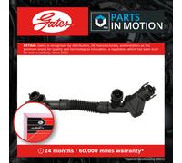 Crank Case Breather Pipe Hose fits BMW X5 E70 4.4 10 to 13 N63B44A Gates Quality