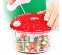 Crank Chop Food Chopper and Processor Original - Chop Dice Puree Vegetables Onions Tomatoes Garlic Meats and Nuts in Just Seconds for Delicious Meals - Perfect for Homemade Salsa
