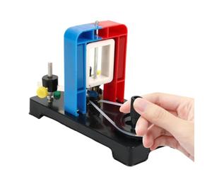 Crank Generator - Modèle Manuel Bleu, Electric Educational Teaching Aids, DC Electric Generator, Kit De Expérimentation Physique | Appareil De Démonstration Pour Science Laboratory School Classroom