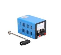 Crank Generator - Portable 20W Hand Crank Charger, Duals USB Output 2000rpm | Waterproof Mobile Bank, Emergencys Phone Charger For Indoor Use, Hiking, Camping, Travel, Compact Black Device
