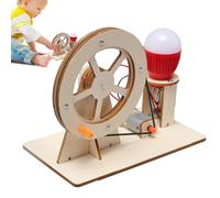 Crank Generator Toy - Human Energy Electricity Manufacturer, Scientific Lighting Module | Mechanical Learning Device Project Set With Practical Labor Activities