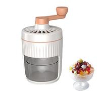 Crank Ice Crusher - Manual Ice Shaver Machine,Ice Crusher Shaver, Portable Detachable Snow Cone Machine for Drinks, Offices,
