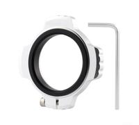 Crank Preloader Adjuster 29mm for Bottom Bracket, Aluminum Alloy with Nylon Thread Ring, Gap Adjustment Tool for Cycling Crankset, Compatible with Spindle Systems(Silver)