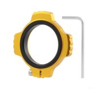 Crank Preloader Adjuster 29mm for Bottom Bracket, Aluminum Alloy with Nylon Thread Ring, Gap Adjustment Tool for Cycling Crankset, Compatible with Spindle Systems(Golden)