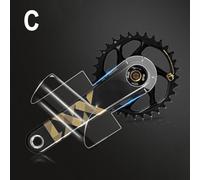 Crank Protector Stickers for Mountain Bicycles TPH Film, Fits RaceFace and E Thirteen (C)