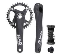 Crank Set for Mountain Bike | 170mm Hollow Integrated Chainring | Narrow Wide Chainring Aluminum Alloy for Cyclist Outdoor Riding Road Cycling