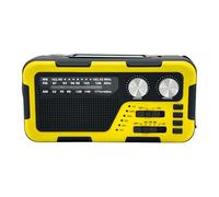 Crank Survival Radio - Survival Radio with Outdoor Solar Charger, Waterproof Wireless Speaker with Lighting for Camping Hiking Family