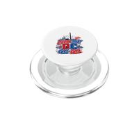 Crank That Go-Go Washington DC Music Vintage Red Blue PopSockets PopGrip for MagSafe