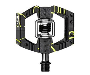 Crankbrothers Mallet-E LS Long Spindle Bicycle Pedals 9/16", Splatter Green