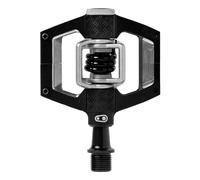 Crankbrothers Mallet Trail Mountain Bike Pedals - Black/Black Spring - MTB Enduro XC Trail Optimized Platform - Clip-in System Pair of Bicycle Mountain Bike Pedals (Cleats Included)