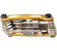 Crankbrothers Multi 19 Tool - Gold/Bicycle Cycling Cycle Road Mountain Trail Folding Fold Emergency Survival Repair Kit Screwdriver Hex Wrench Multifunction Essential