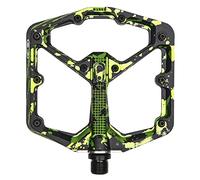 Crankbrothers Stamp 7 Mountain Bike Pedals, Size Large, Black/Lime