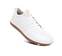 Crankbrothers Unisex Stamp Street Sneaker, White/Gold/Gum, 6.5 UK