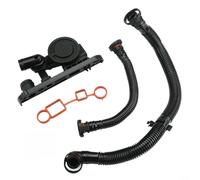 Crankcase Vent PCV Valve Hose Kit for A3 for A4 for Passat for EOS 2.0T for FSI Includes Valve Hose Gaskets Replaces 06F103235 06F103221E 06F129101L Stable Black Plastic Easy Install DIY Engine