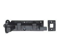 Cranked Barerel Surface Mounted Door Bolt Lock 115 x 31mm Black Antique