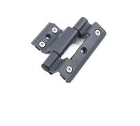 Cranked Hinges 1 pcs Aluminum Alloy Door and Window Hinge Broken Bridge Heat Insulation Flat Open Hardware Folding Thickened Hinges(Gray-95mm)