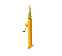 Cranked Lifting Pole, Manual Telescopic Mechanical Winch, Lifting Mast 3/4/5/6/7/8 Meters Hand Hand-cranked Lifting Mast Hand Crank Telescopic Mast(3M)