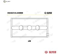 Fits GLYCO H038/5 0.25MM Crankshaft Bearing H038/5 0.25MM Crankshaft ⭐UK Stock⭐