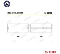 CRANKSHAFT BEARING H084/5 0.25mm +0.25mm FOR AGG/AQY/AKR/APK 2.0L KY/AHB 1.7L