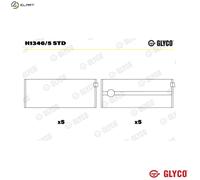 GLYCO H1346/5 STD Crankshaft bearing
