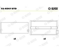 GLYCO 72-4547 STD Crankshaft bearing