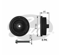 CRANKSHAFT BELT PULLEY TVD DAMPER KIT GATES OE QUALITY REPLACEMENT TVD1021A