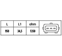 HELLA 6PU 009 146-451 Crankshaft sensor