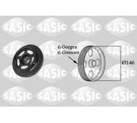 Belt Pulley, crankshaf SASIC 2156059 for MERCEDES-BENZ CLK (C209) 2.2 2005-2009