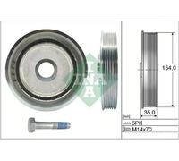 INA 544 0112 20 Belt Pulley Set, crankshaft
