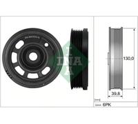 INA 544 0174 10 Crankshaft Pulley Fits Audi Seat Skoda VW A1 Allstreet City Polo
