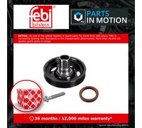 Crankshaft Pulley fits VAUXHALL MOKKA J13 1.4 2012 on Belt 0614182 55571403 Febi