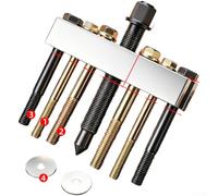 Crankshaft Pulley Remover Set with Adjustable Left Right Screws and Precision Cast Construction for Consistent Automotive Use (A)