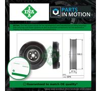 Crankshaft Pulley (TVD) fits VW LT Mk2 2.5D 96 to 06 Torsional Vibration Damper