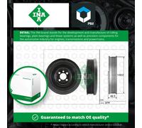 Crankshaft Pulley (TVD) fits AUDI Torsional Vibration Damper INA 038105243L New