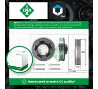 Crankshaft Pulley (TVD) fits BMW 216D F45, F46 1.5D 2014 on B37C15A INA Quality